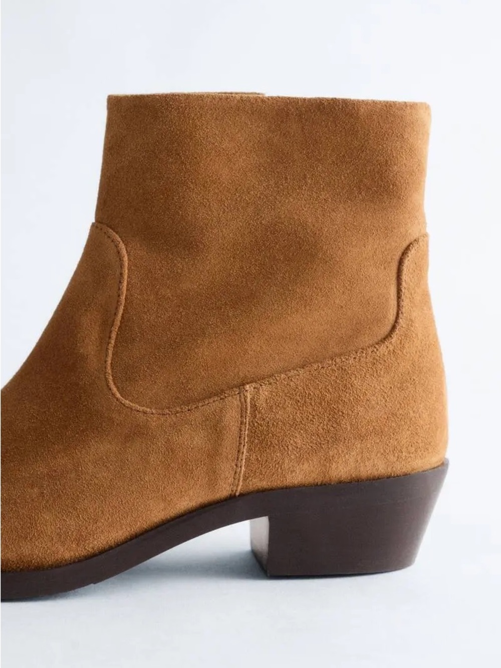 & Other Stories Point-Toe Leather Ankle Boots US8 - Picture 3 of 6